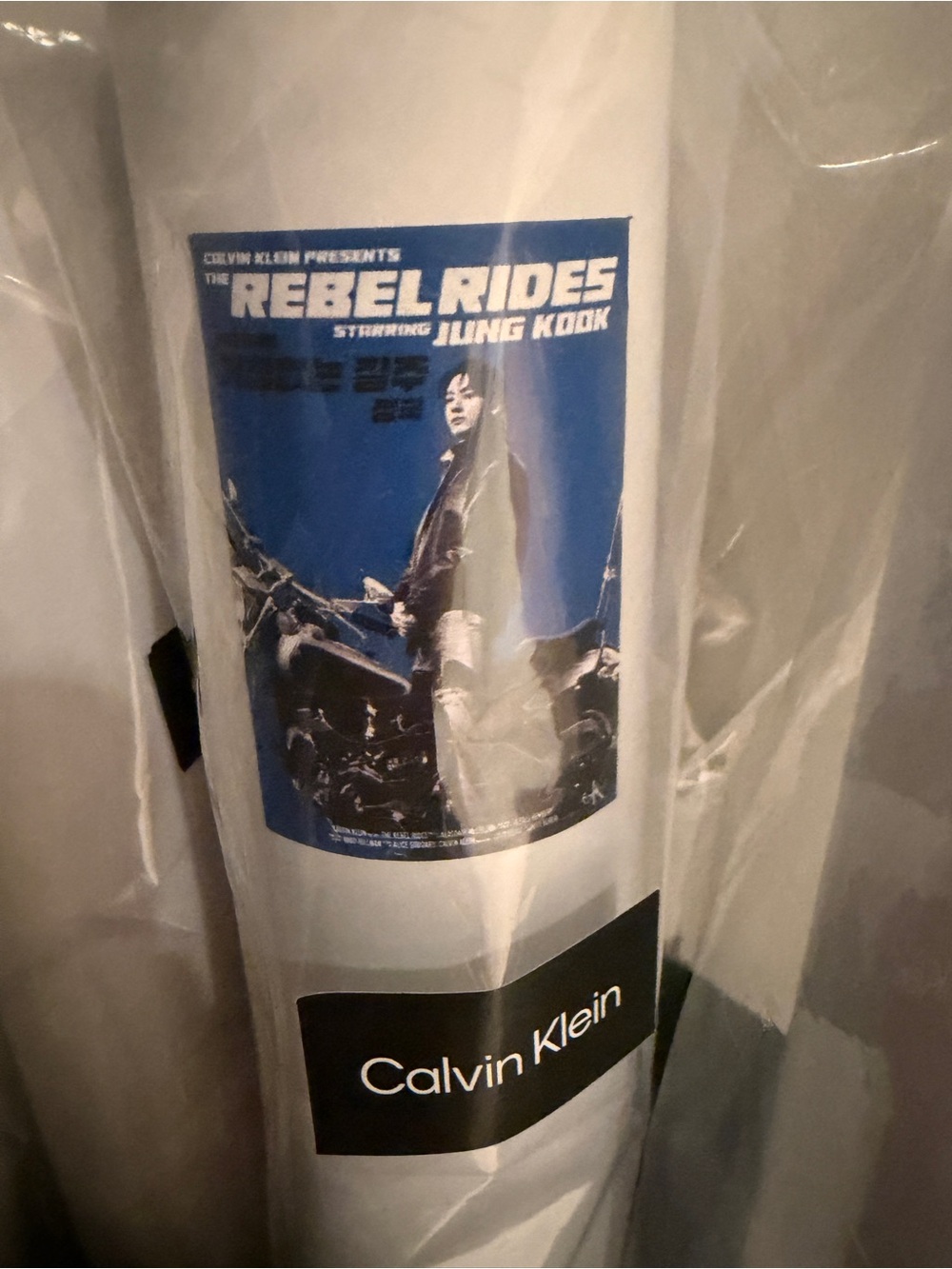 Calvin Klein JUNGKOOK 'Rebel Rides' poster